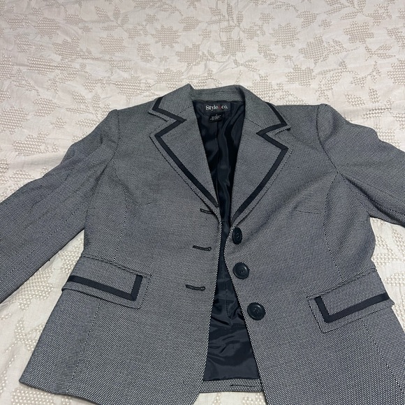 Style & Co. Black and White Blazer - Picture 4 of 6